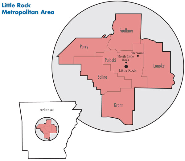 Little Rock Map