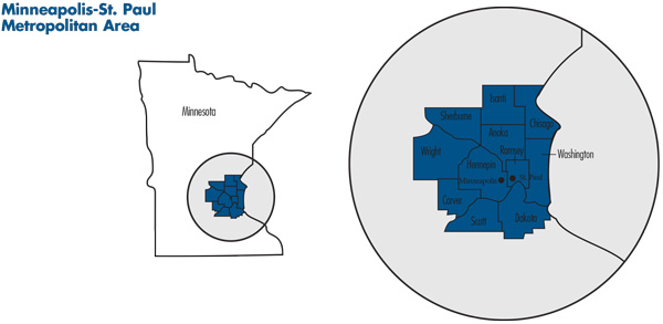 Minneapolis-St. Paul Map